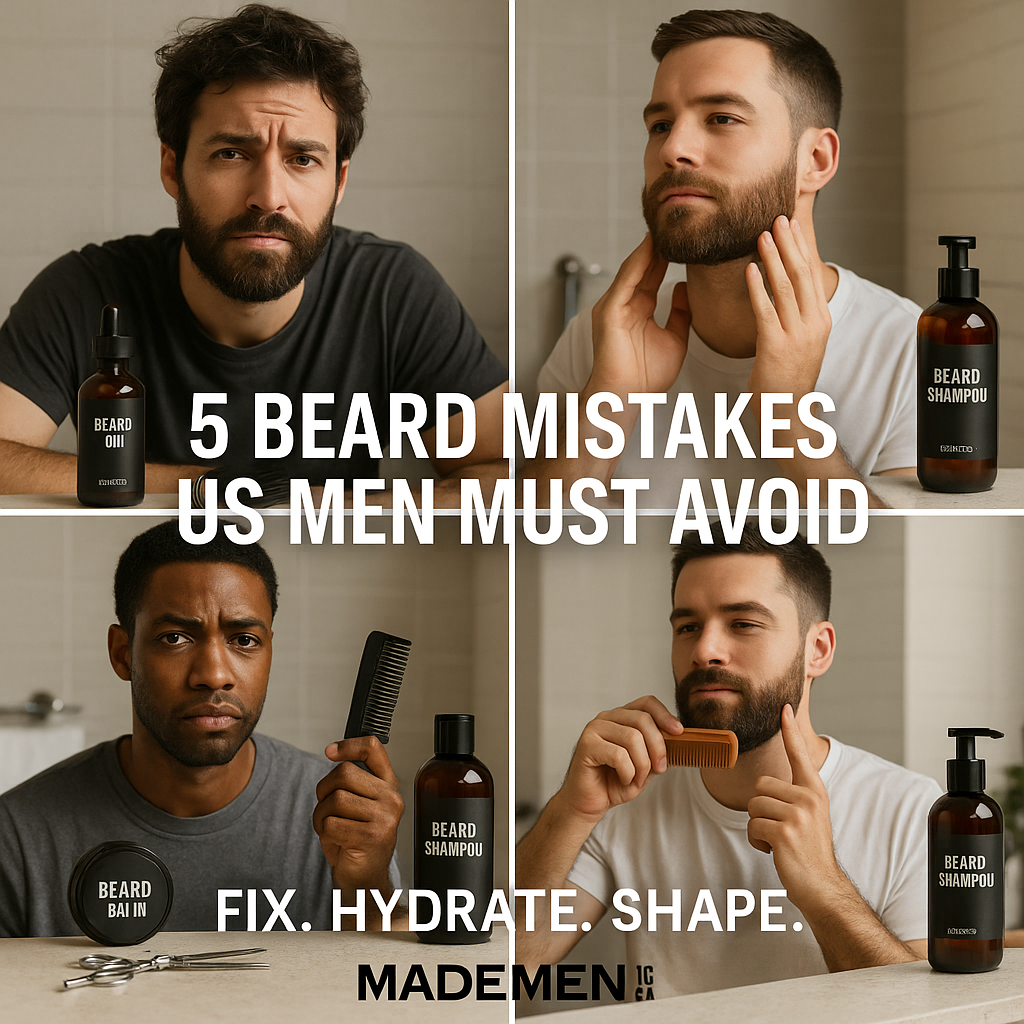 5 Beard Mistakes US  mademencosmetics.com