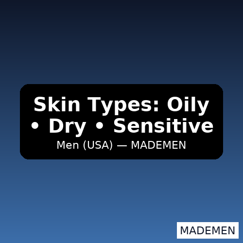 Men’s Skincare by Skin Type (USA Guide, 2025) | MADEMEN